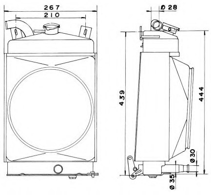 NRF 52197 Radiator, engine cooling